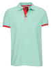 Rusty Neal Kontrast Polo Pique Shirt Regular Fit in Mint / Koralle