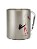 Mr. & Mrs. Panda Kaffeetasse Storch ohne Spruch in Silber