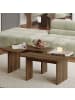 CALICOSY 2er-Set Couchtische ADEL  in Nussbaum - (W) 90  x (H) 35  x (L) 45  cm