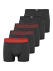 Schiesser Retro Short / Pant 95/5 Cotton in Schwarz / rot