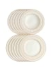 Villeroy & Boch 12-tlg. Tafelservice Ivoire in Weiß-Gold – in weiß-gold