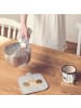 Mr. & Mrs. Panda 2er Set Topflappen Schnecken Liebe ohne Spruch in Grau Pastell