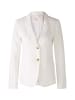 Oui Blazer Leinen-Baumwollpatch in optic white