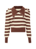faina Women Sweater in Braun Wollweiss