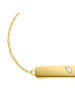 Noelani Identarmband Silber 925, gelbvergoldet in Gold