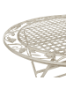 Beliani Klappbarer Tisch BIVIO in Weiß - (W) 90 x (H) 74 x (L) 90 cm