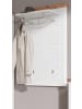 Inn.Furn Garderobenpaneel weiß matt, Eiche 79 cm mit Kleiderstange
