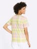 Sieh an! Kurzarm-Shirt in zitrone-rosé-kariert
