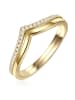 Glanzstücke München Set (Ring 2er) aus Sterling Silber mit Zirkonia in gelbgold