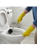 relaxdays 6-tlg. WC-Bürste-Set in Schwarz/ Silber - (L)35,5 x (Ø)8 cm