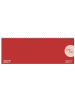 Korsch Kalender - Tischquerkalender Classic Colourlux rot 2027