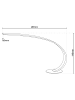 näve LED Tischleuchte "LOOP LINE" in chrome - (L)60 cm x (B)16 cm x (H)44 cm - EEK G