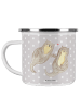 Mr. & Mrs. Panda Tasse Otter Hände halten ohne Spruch in Grau Pastell