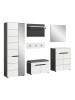 ebuy24 Garderobenmöbel Canu (6-teilig) Weiß 255 x 37 cm