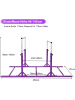 COSTWAY Gymnastik Turnreck bis 100kg belastbar in Lila