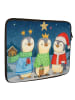 Mr. & Mrs. Panda Laptop Case Winterzeit Heilige drei Könige Desi... in Weiß