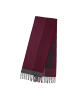 CASH-MERE.CH Bio Schal kariert in Dunkelviolett und Grau