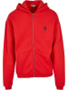 9N1M SENSE Zip-Kapuzenpullover in rot