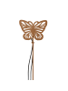 näve LED Solarleuchte "BUTTERFLY" in braun - (L)10 cm x (B)3 cm x (H)52 cm