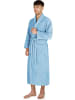 normani Unisex Baumwoll-Bademantel 450 g/m² Flee in Hellblau