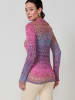 KOROSHI Metallic thread knit women's jersey in bunt