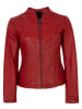 7eleven Lederjacke Lammnappa in Rot