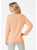 GOLDNER Kurzgröße:  Basicpullover mit V-Ausschnitt in pfirsich