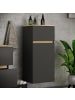VCM  Badschrank Hängeschrank Schublade Cosila 85x30x32 in Anthrazit / Honig-Eiche