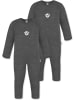 Normani Outdoor Sports 2x Baby Merino Strampler Waverly in Anthrazit