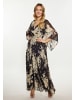 faina Damen Kleid in Schwarz Blume