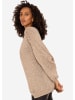 SASSYCLASSY Oversize Strick-Cardigan in Beige