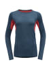 DEVOLD W RUNNINGMERINO 130 SHIRT in Marine