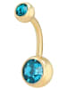 Adeliás Damen Piercing aus Edelstahl in gold
