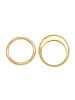 Elli Ring 925 Sterling Silber Ring Set in Gold