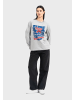 OLDSKULL Sweatshirt Wrldvibe Surf Dreams Graphic in Heather Grey
