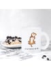 Mr. & Mrs. Panda Glas Hund Streicheln mit Spruch in Transparent