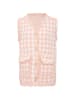 zitha Damen Ärmellose Jacke in Rosa Wollweiss