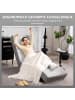 HOMCOM Relaxliege-160,5L x 60,5B x 93H cm-Hellgrau