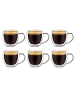 Creano Espressogläser mit Henkel doppelwandig 6er Set 100ml art.443 Glas