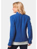 GOLDNER Blazer Blazer mit raffinierter Kragenlösung in royalblau