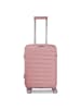 Franky London 4 Rollen Kabinentrolley S 55 cm mit Dehnfalte rose