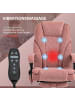 Vinsetto Bürostuhl mit Massagefunktion-72L x 67B x 111-119H cm-Rosa