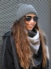 styleBREAKER Feinstrick Beanie Mütze in Taupe