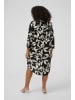 KAFFE curve Langarm - Hemd KChilda Loose fit in Black Chalk Leaves