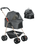 Pawhut Hundewagen 76L x 50B x 102H cm