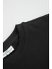 Coccodrillo Baumwoll-T-Shirt mit kurzen Ärmeln in schwarz