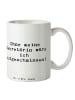 Mr. & Mrs. Panda Tasse Spruch Sekretärin Helfer mit Spruch in Weiß