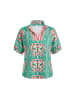 Usha Women Blouse in Multicolor Green