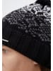 Finn Flare Strickmütze Muster in Schwarz