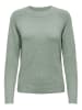 ONLY Einfarbiger Basic Strickpullover ONLRICA in Mint